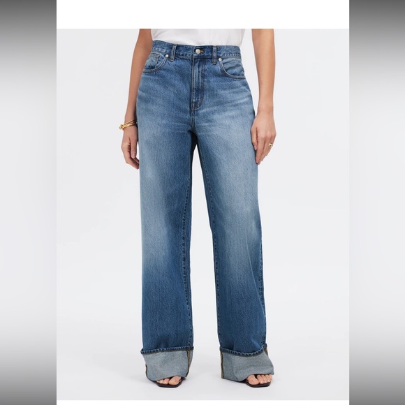 Madewell Denim - Madewell Superwide-Leg Jeans in Fannin Wash (28)